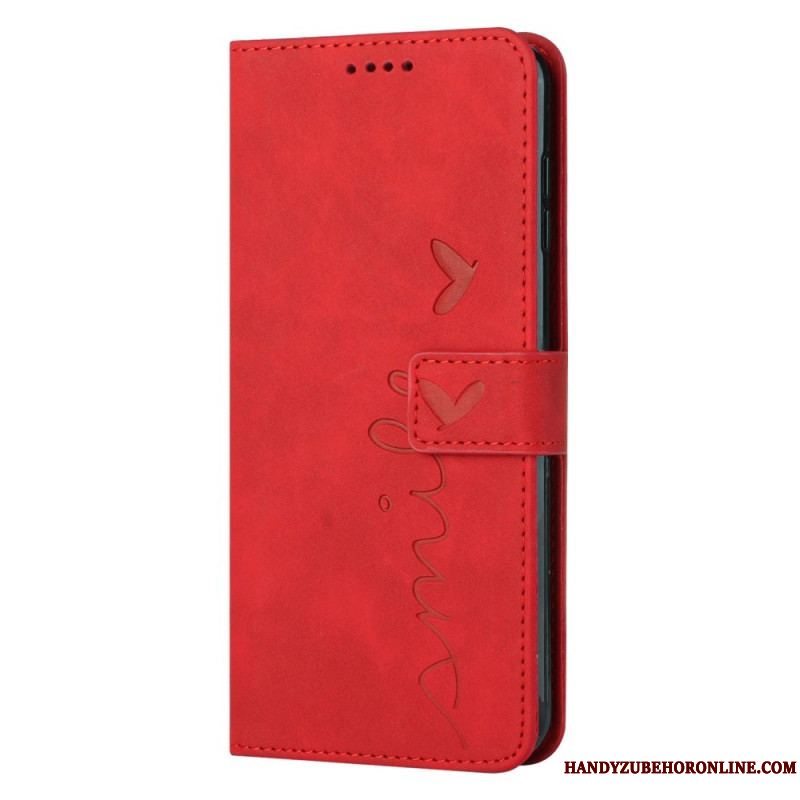 Flip Cover iPhone 14 Smil Med Snor