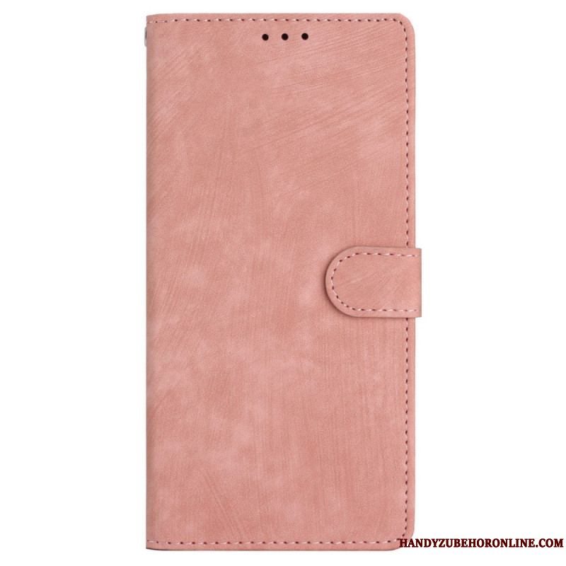 Flip Cover iPhone 15 Med Snor Retro Rem