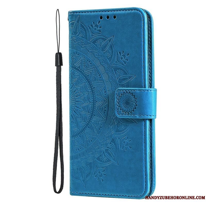 Flip Cover iPhone 15 Plus Solmandala Med Snor