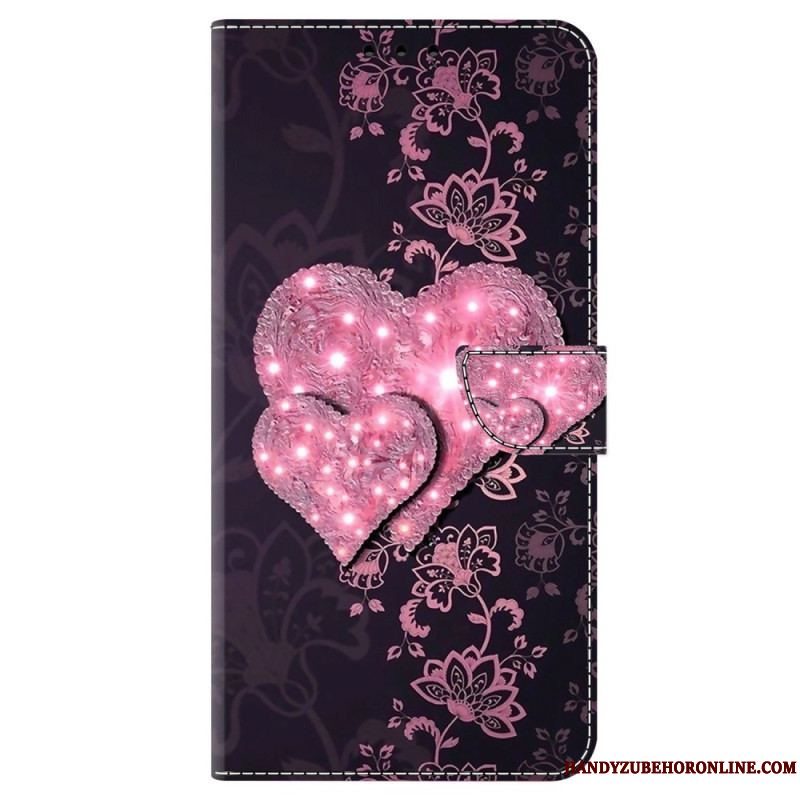 Flip Cover iPhone 15 Pro Hjerter