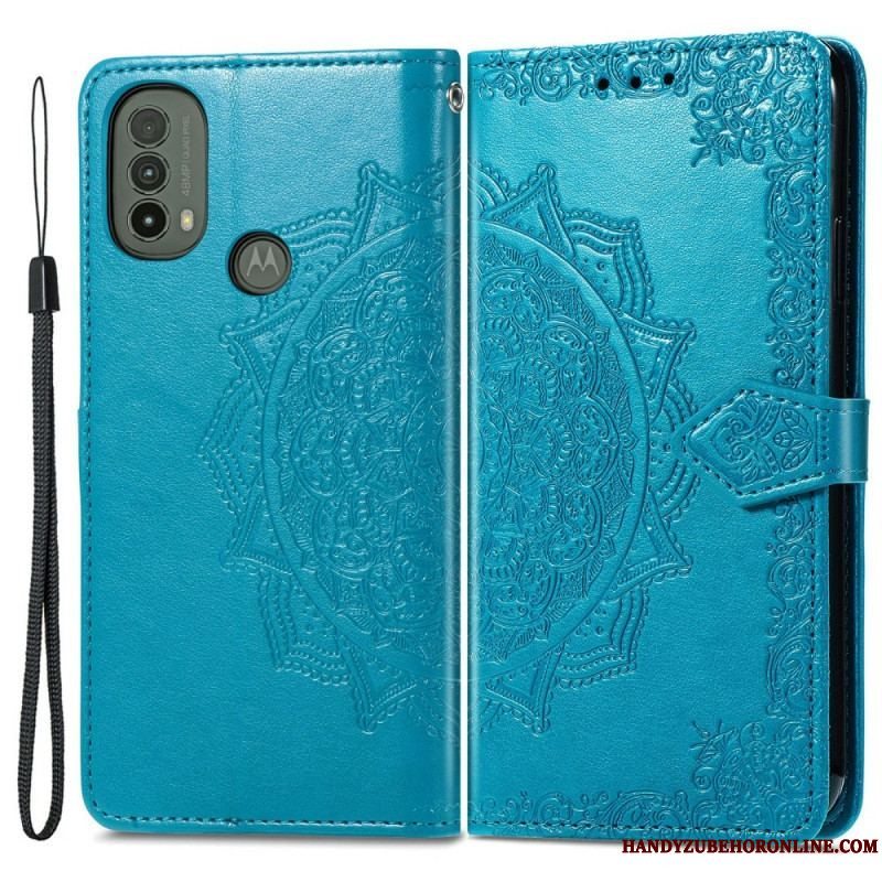 Læder Cover Moto E40 / E30 / E20 Mandala Middelalder