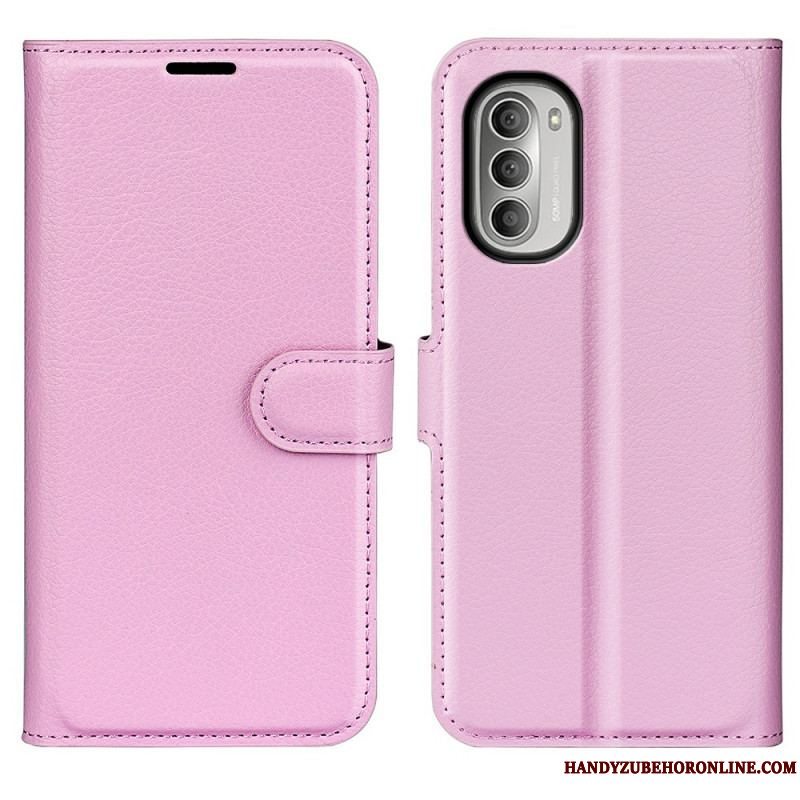 Læder Cover Moto G51 5G Klassisk