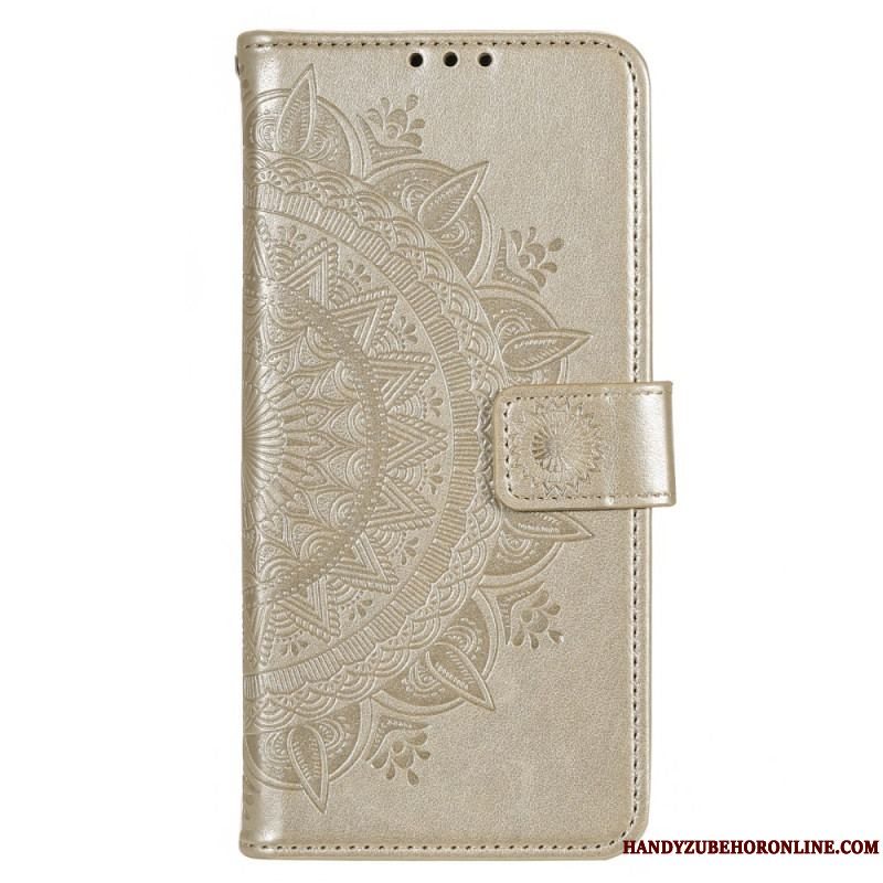 Læder Cover Moto G73 5G Sol Mandala