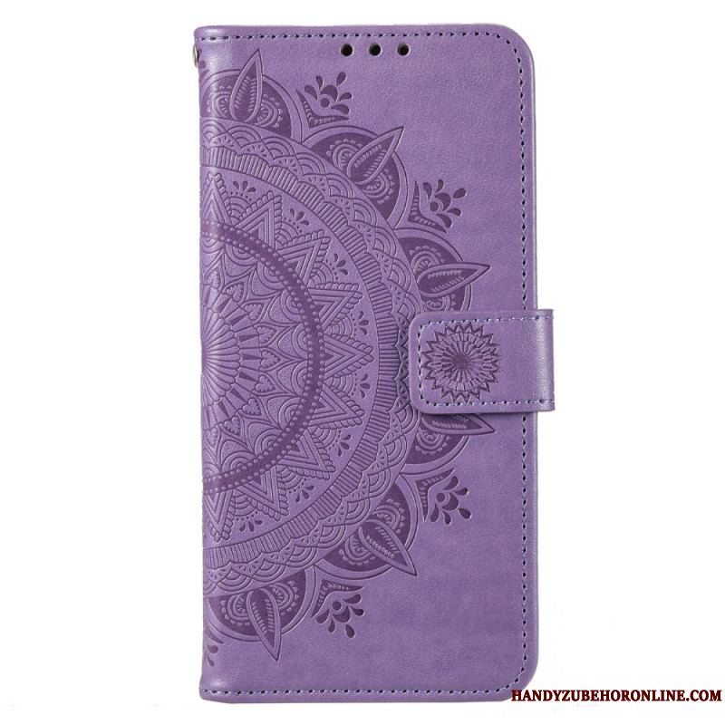 Læder Cover Moto G73 5G Sol Mandala