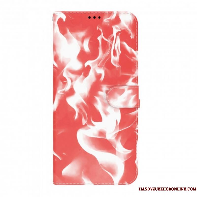 Læder Cover Motorola Edge 20 Pro Abstrakt Mønster