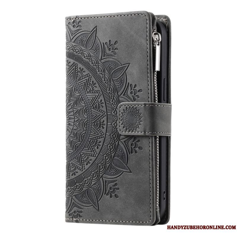 Læder Cover Samsung Galaxy A14 / A14 5G Multifunktions Mandala