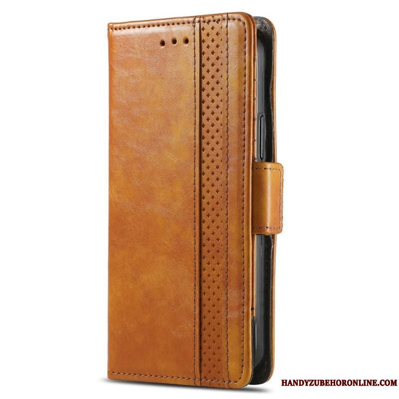 Læder Cover Samsung Galaxy A54 5G Tofarvet Dobbeltlås