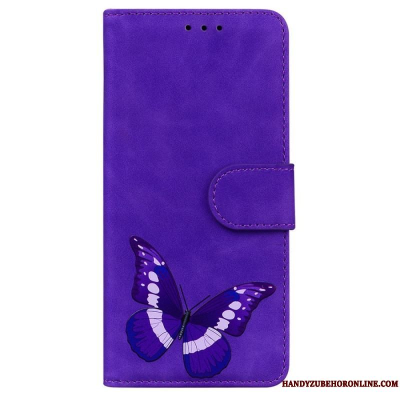 Læder Cover Samsung Galaxy M33 5G Sommerfugl