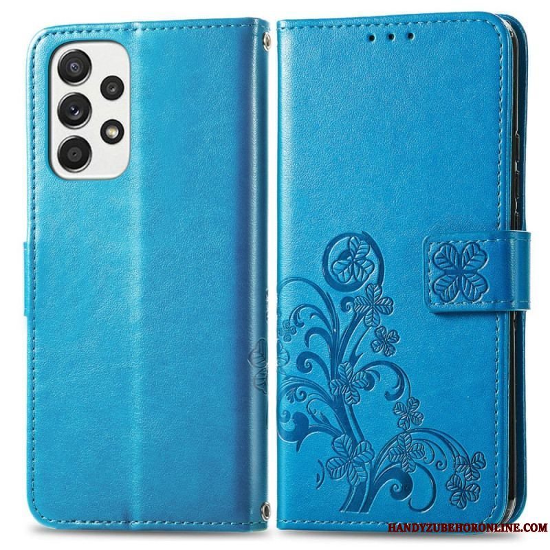 Læder Cover Samsung Galaxy M53 5G Firkløver