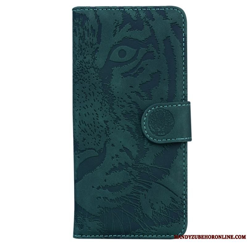 Læder Cover Samsung Galaxy M53 5G Tiger Print