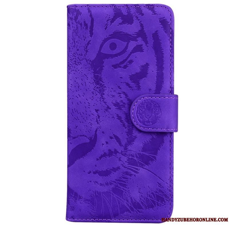 Læder Cover Samsung Galaxy M53 5G Tiger Print