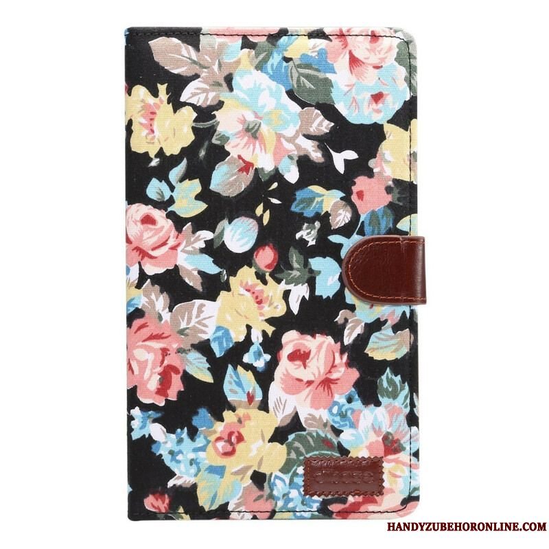 Læder Cover Samsung Galaxy Tab A7 Lite Frihedsblomster