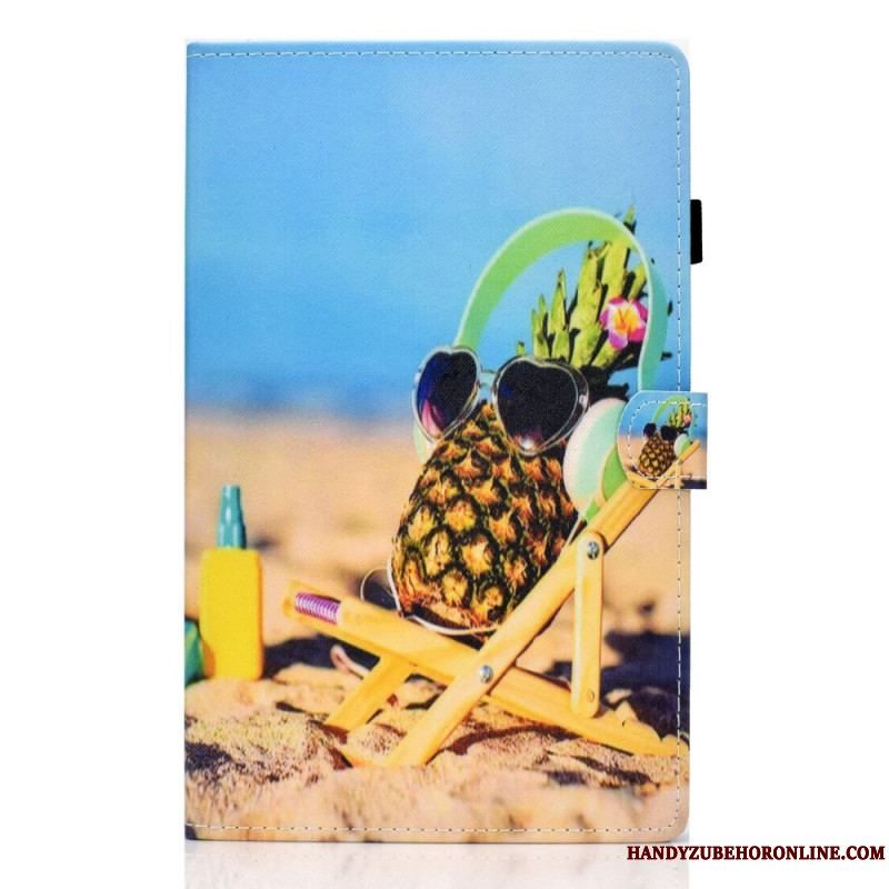 Læder Cover Samsung Galaxy Tab A8 (2021) Sjov Strand