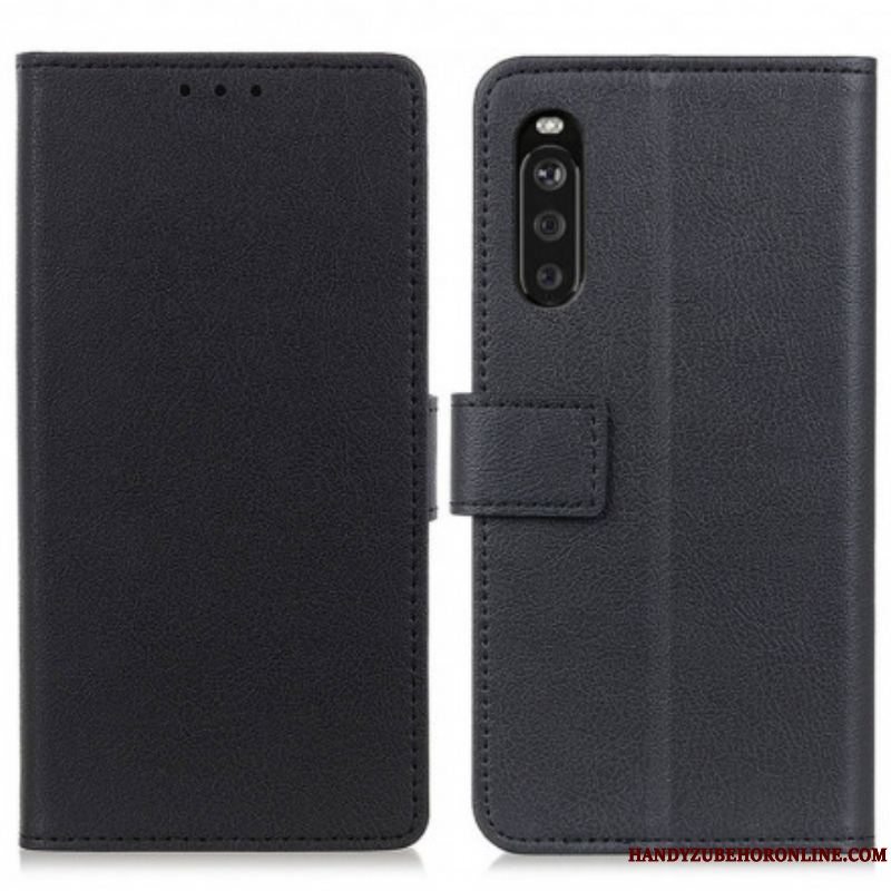 Læder Cover Sony Xperia 5 III Klassisk Kunstlæder