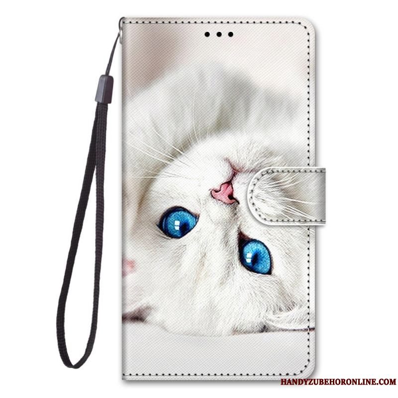 Læder Cover Xiaomi 12 / 12X Katte Med Snor