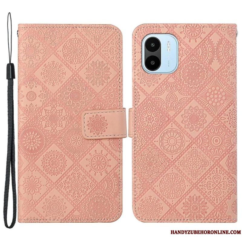Læder Cover Xiaomi Redmi A1 Tapestry Mønster