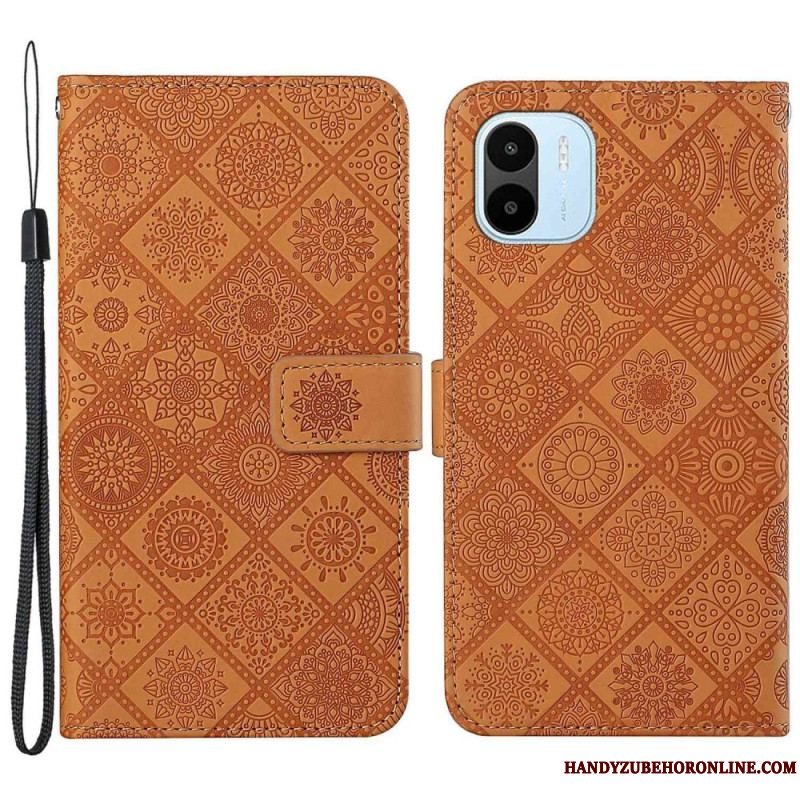 Læder Cover Xiaomi Redmi A1 Tapestry Mønster