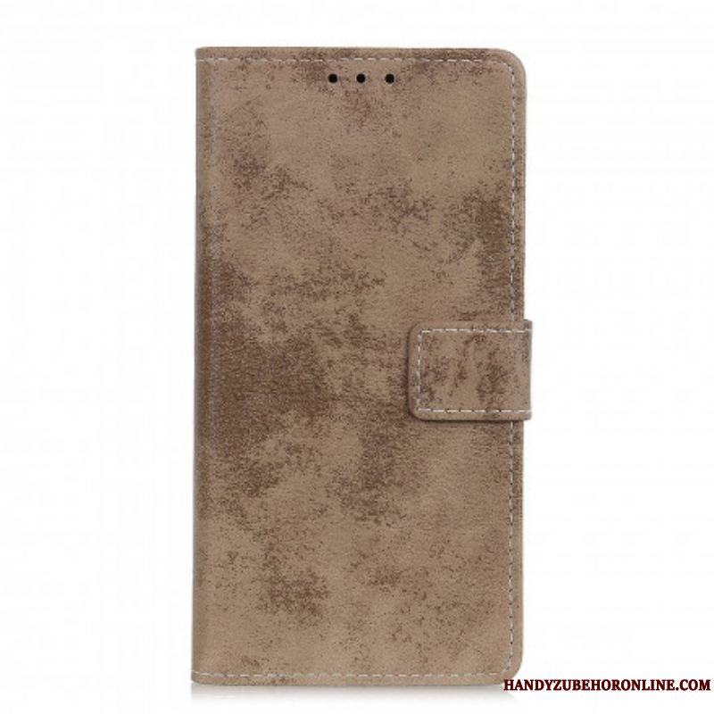 Læder Cover Xiaomi Redmi Note 10 / 10S Vintage Lædereffekt