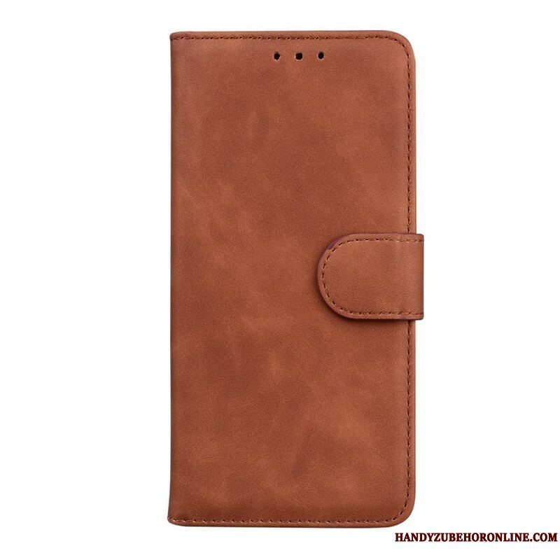 Læder Cover Xiaomi Redmi Note 10 5G Vintage Syning