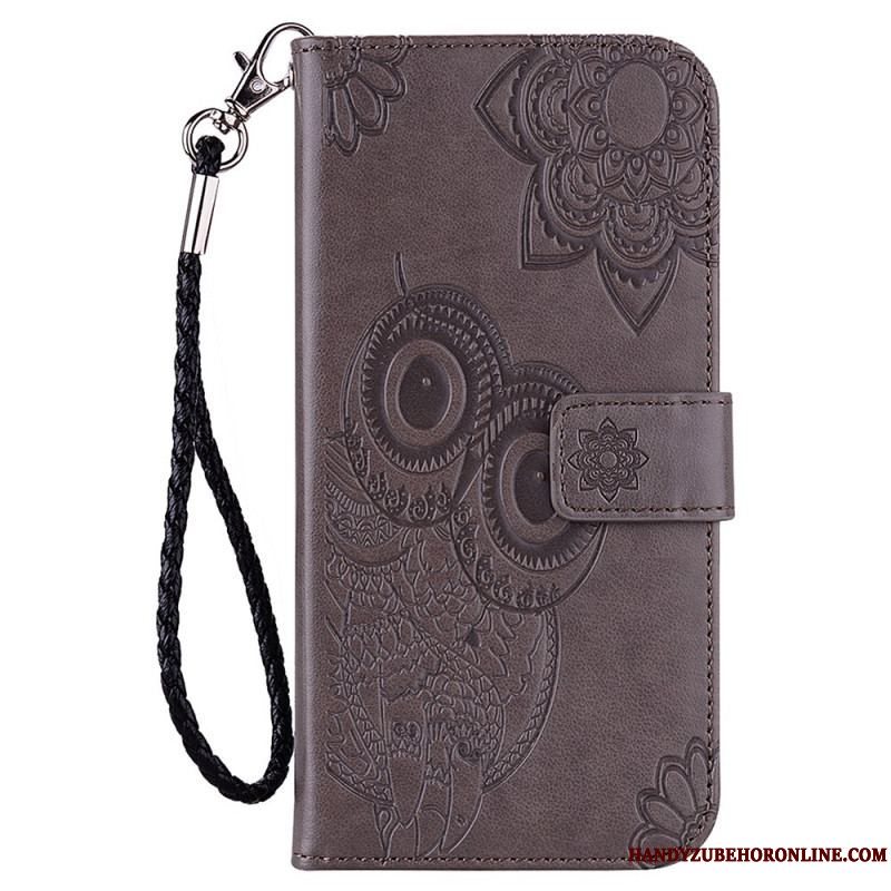 Læder Cover Xiaomi Redmi Note 11 Pro Plus 5G Mandala Ugle