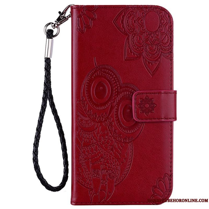 Læder Cover Xiaomi Redmi Note 11 Pro Plus 5G Mandala Ugle