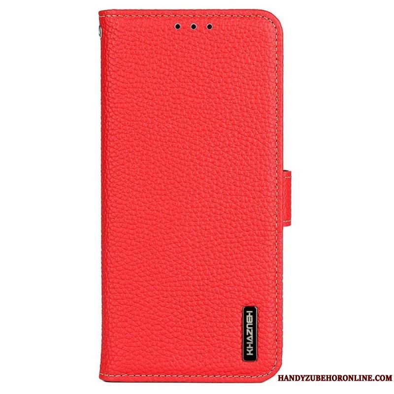 Læder Cover Xiaomi Redmi Note 12 Pro Khazneh Litchi Læder