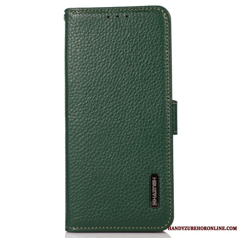 Læder Cover Xiaomi Redmi Note 12 Pro Plus Litchi Læder Khazneh Rfid