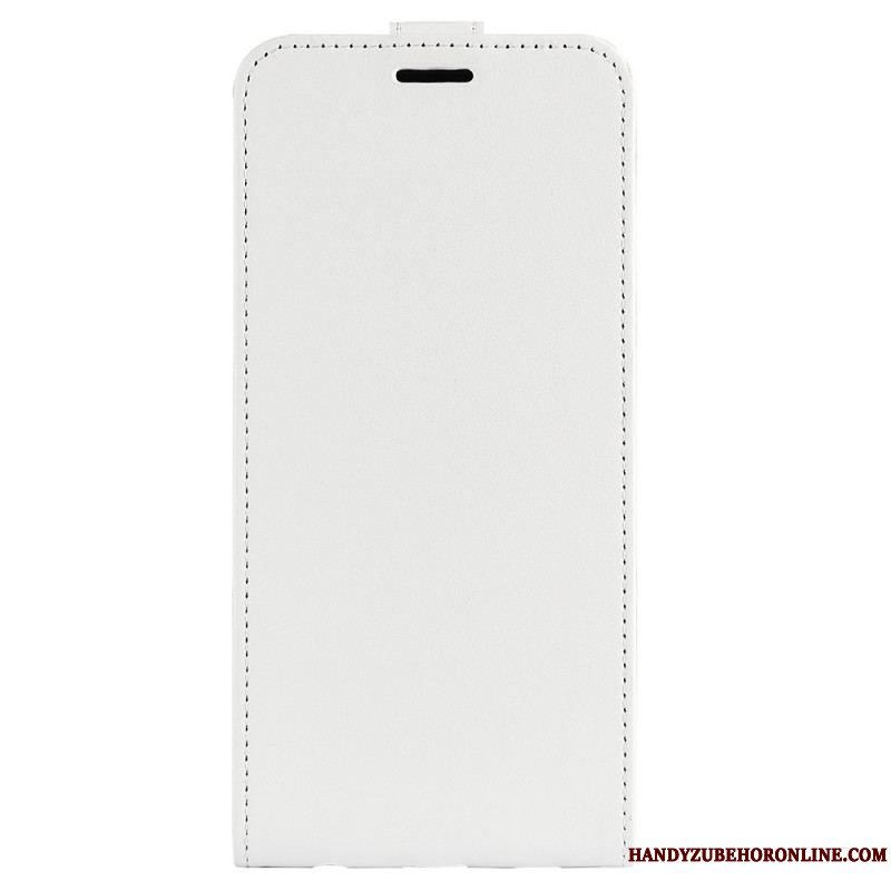 Læder Cover iPhone 15 Plus Flip Cover Lodret Flap