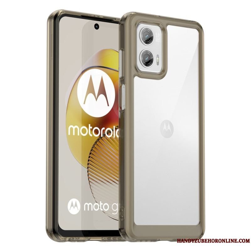 Mobilcover Moto G73 5G Gennemsigtig Hybrid
