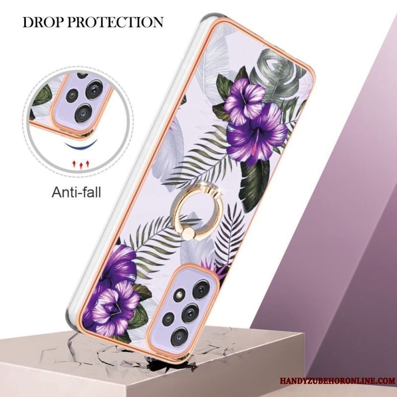 Mobilcover Samsung Galaxy A13 Ring-bracket Blomster