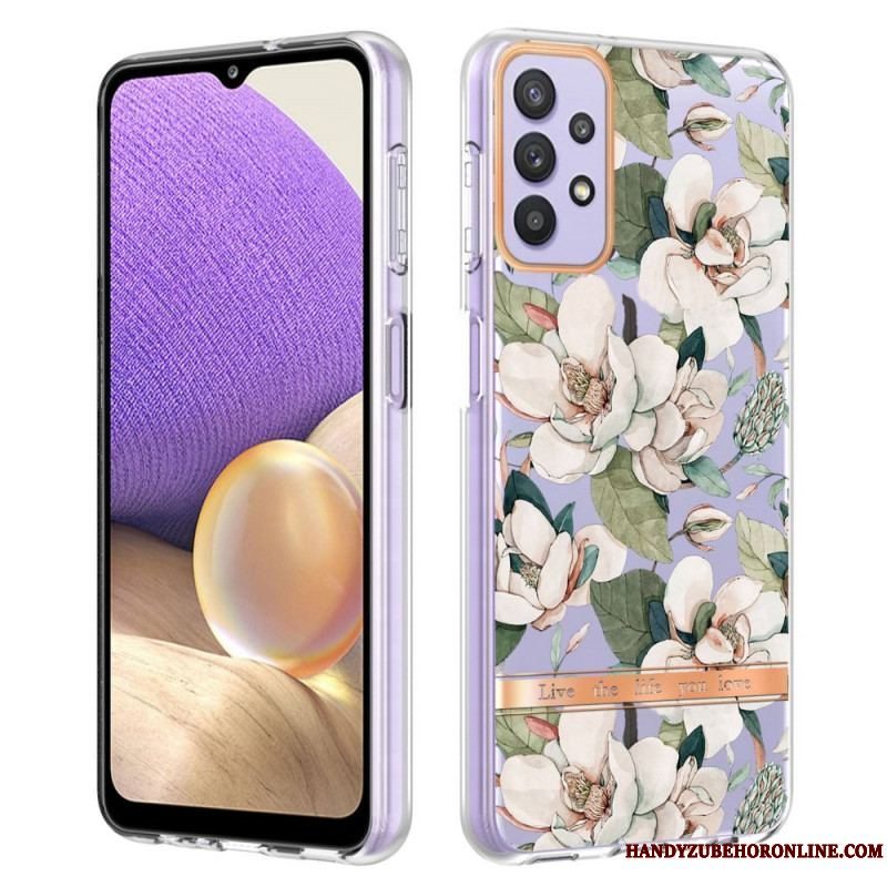 Mobilcover Samsung Galaxy A13 Sømløs Blomster