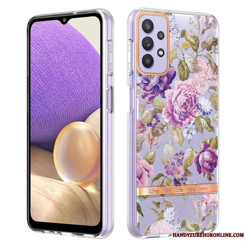 Mobilcover Samsung Galaxy A13 Sømløs Blomster