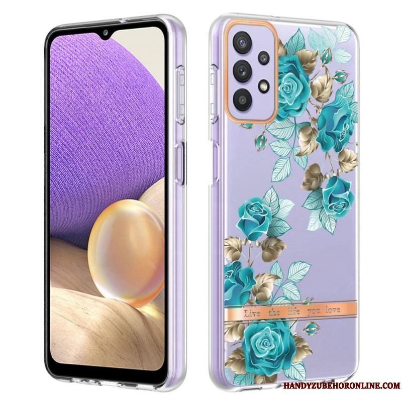 Mobilcover Samsung Galaxy A13 Sømløs Blomster