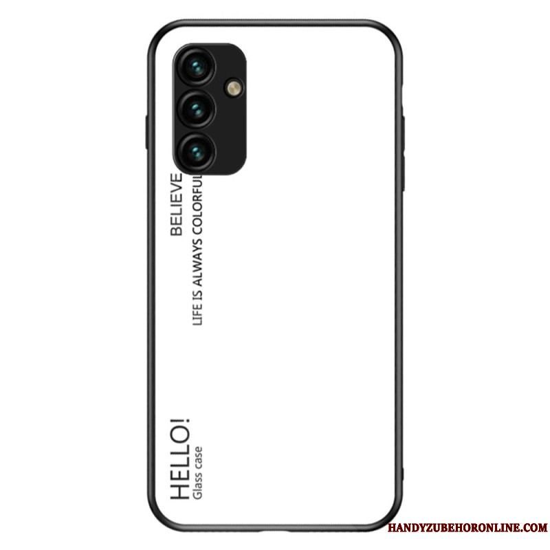 Mobilcover Samsung Galaxy A14 / A14 5G Hærdet Glas Hej