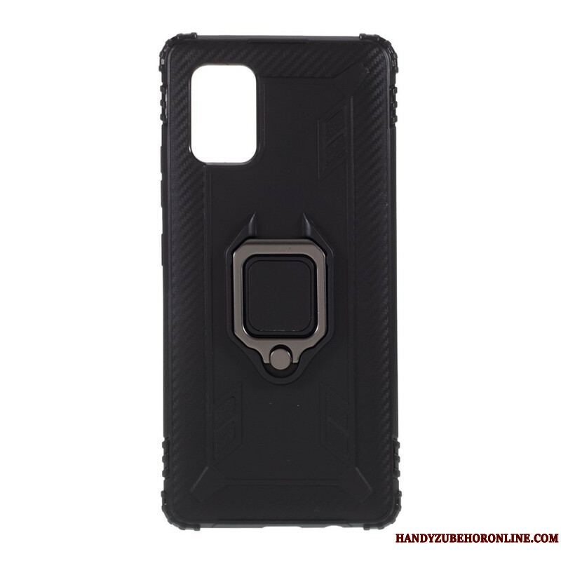 Mobilcover Samsung Galaxy A51 5G Ring Og Kulfiber