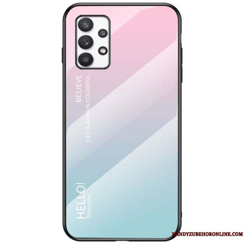 Mobilcover Samsung Galaxy A53 5G Hærdet Glas Hej