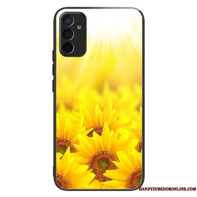 Mobilcover Samsung Galaxy M13 Solsikker Af Hærdet Glas