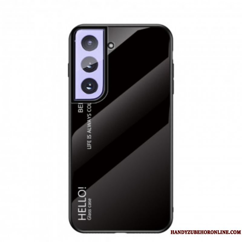 Mobilcover Samsung Galaxy S21 5G Hærdet Glas Hej