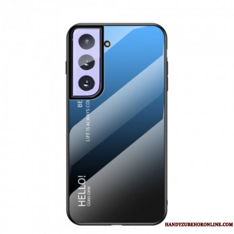 Mobilcover Samsung Galaxy S21 5G Hærdet Glas Hej