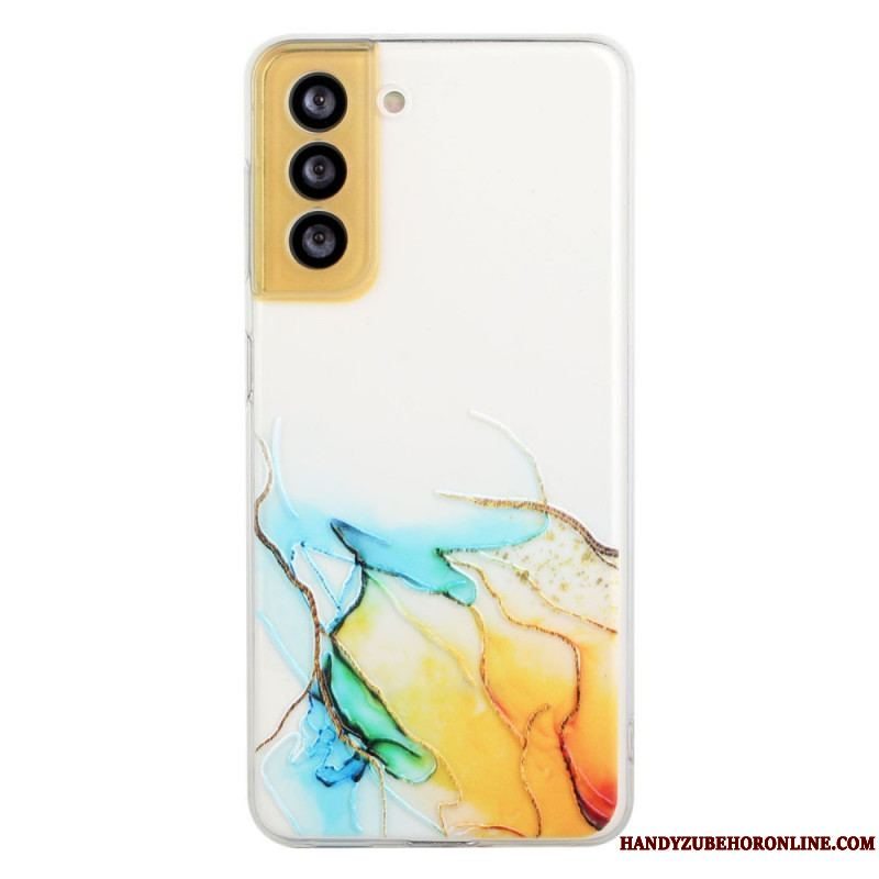 Mobilcover Samsung Galaxy S22 5G Silikone Marmor Effekt
