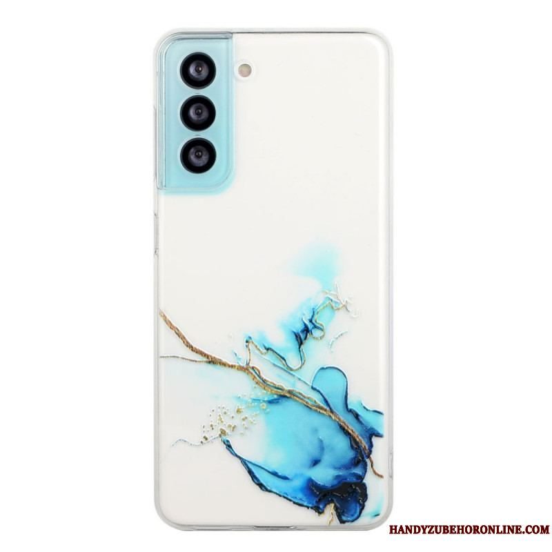 Mobilcover Samsung Galaxy S22 5G Silikone Marmor Effekt