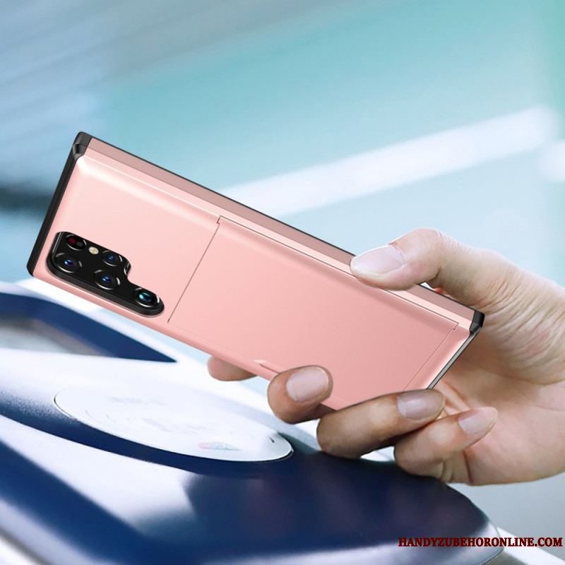 Mobilcover Samsung Galaxy S22 Ultra 5G Lynlås Kortholder