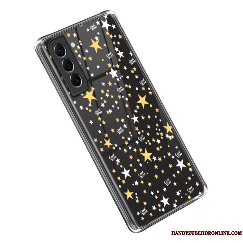 Mobilcover Samsung Galaxy S23 5G Gennemsigtige Stjerner / Hjerter