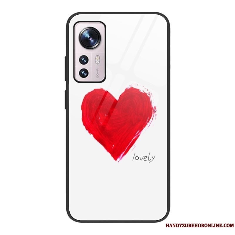 Mobilcover Xiaomi 12 / 12X Hjerte Af Hærdet Glas