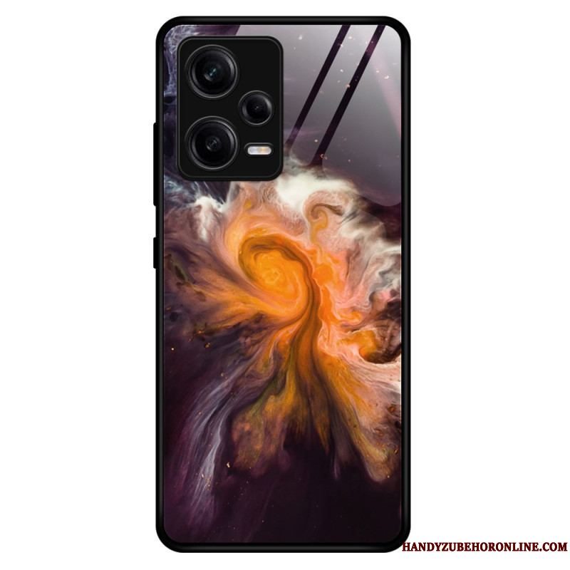 Mobilcover Xiaomi Redmi Note 12 Pro Marmorfarver Hærdet Glas