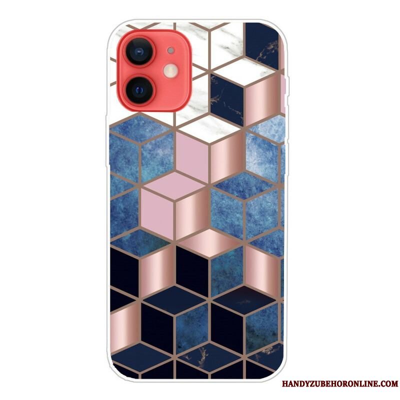 Mobilcover iPhone 13 Mini Decline Geometrisk Marmor