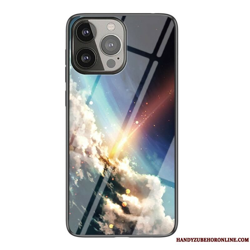 Mobilcover iPhone 13 Pro Stjernehimmel Hærdet Glas