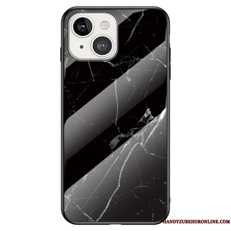 Mobilcover iPhone 14 Marmor Hærdet Glas
