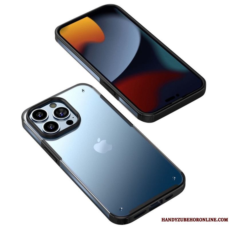 Mobilcover iPhone 14 Pro Max Gennemsigtige Silikonekanter