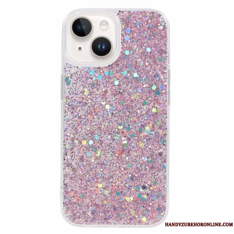 Mobilcover iPhone 15 Plus Glitter